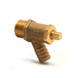 PEGLER GUNMETAL DRAINCOCK, MALE TAPER THREAD, 833GM LS | 1/2 IN