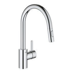 GROHE EUROCOSMO SINGLE-LEVER SINK MIXER W-PULL OUT DUAL SPRAY | 1/2 INCH | CHROME
