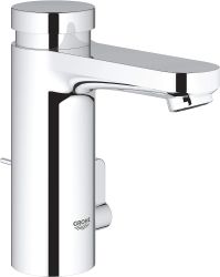 GROHE EUROECO COSMOPOLITAN T SELF-CLOSING BASIN MIXER, POP-UP WASTE SET 1 1/4IN |CHROME