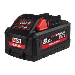 MILWAUKEE M18 HIGH OUTPUT 8.0 AH BATTERY|[M18HB8]