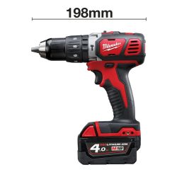 MILWAUKEE PERCUSSION DRILL, WITH 2.0 AH BATTERY & CHARGER, M18BPD-202C |18 V