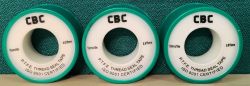 TEFLON TAPE CBC BRAND 12MMX10MX0.075MM
