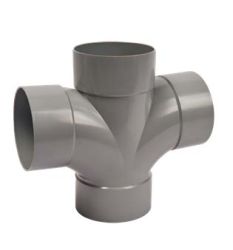ULTRA SW CROSS TEE 87.5° UPVC D110