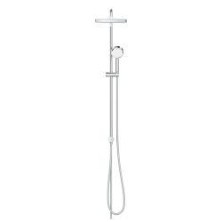 GROHE TEMPESTA COSMOPOLITAN SYSTEM 250 CUBE SHOWER SYSTEM WITH DIVERTER FOR WALL MOUNTING | CHROME