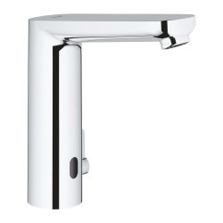 GROHE EUROSMART COSMOPOLITAN E INFRA-RED ELECTRONIC BASIN MIXER WITH MIXING DEVICE & ADJUSTABLE TEMPERATURE LIMITER L-SIZE | CHROME 1/2 IN