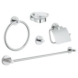 GROHE ESSENTIALS MASTER BATHROOM ACCESSORY SET 5-IN-1