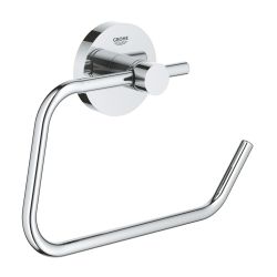 GROHE ESSENTIALS TOILET PAPER HOLDER WITHOUT COVER | CHROME