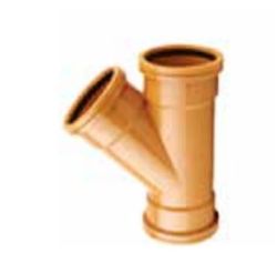 UPVC DRAIN 'Y' BRANCH 45DEG 82MM