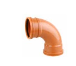 UPVC DRAIN DBL SKT BEND 871/2 DEG 110MM