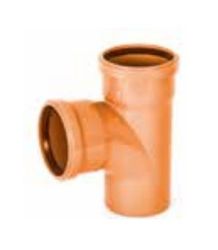 UPVC DRAIN DBL SKT TEE 871/2 DEG 110MM