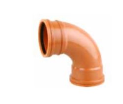 UPVC DRAIN DBL SKT BEND 871/2 DEG 160MM