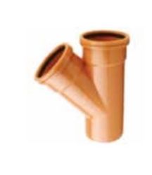UPVC DRAIN DBL SKT 'Y' BRANCH 45 DEG 160X110MM