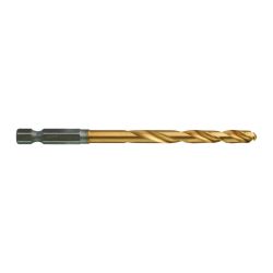 MILWAUKEE METAL DRILL BIT SHW HSS-TIN RED HEX | 6MM | 10 PCS