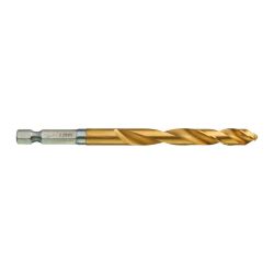 MILWAUKEE METAL DRILL BIT SHW HSS-TIN RED HEX | 8MM | 5 PCS