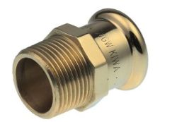 PEGLER VSH XPRESS COPPER STRAIGHT MALE CONNECTOR | S3/6243G | 54 MM X 2 IN