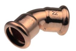 PEGLER VSH XPRESS COPPER OBTUSE ELBOW | S21/7041 | 22 MM