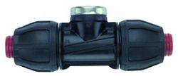 POLY COMPRESSION REDUCING TEE MET/IMP 32X25MM