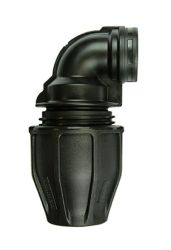 POLY COMPRESSION FEMALE ELBOW MET/IMP 20MMX1/2