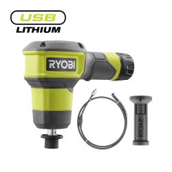 RYOBI 4V USB LITHIUM CORDLESS DRAIN AUGER, BARE TOOL [RDA4-0]