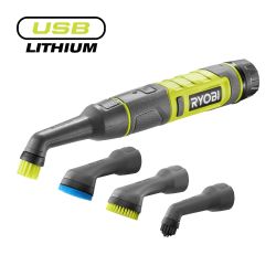 RYOBI 4V USB CORDLESS DETAIL SCRUBBER, BARE TOOL [RDS4-0]