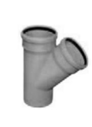 UPVC SOIL 'Y' BRANCH 45 RR/SP 200MM