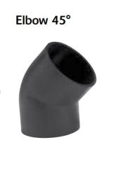 HDPE 45DEG ELBOW 50MM
