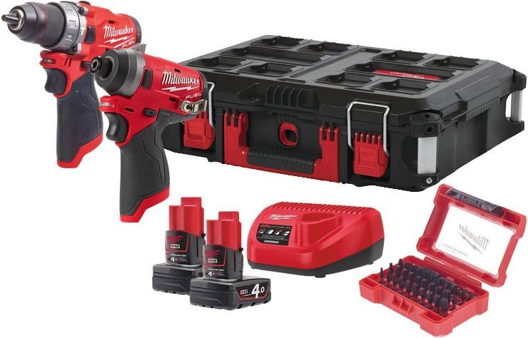 MILWAUKEE M12 FUEL POWERPACK |[M12FPP2A-402P] [M12FPD+M12FID]