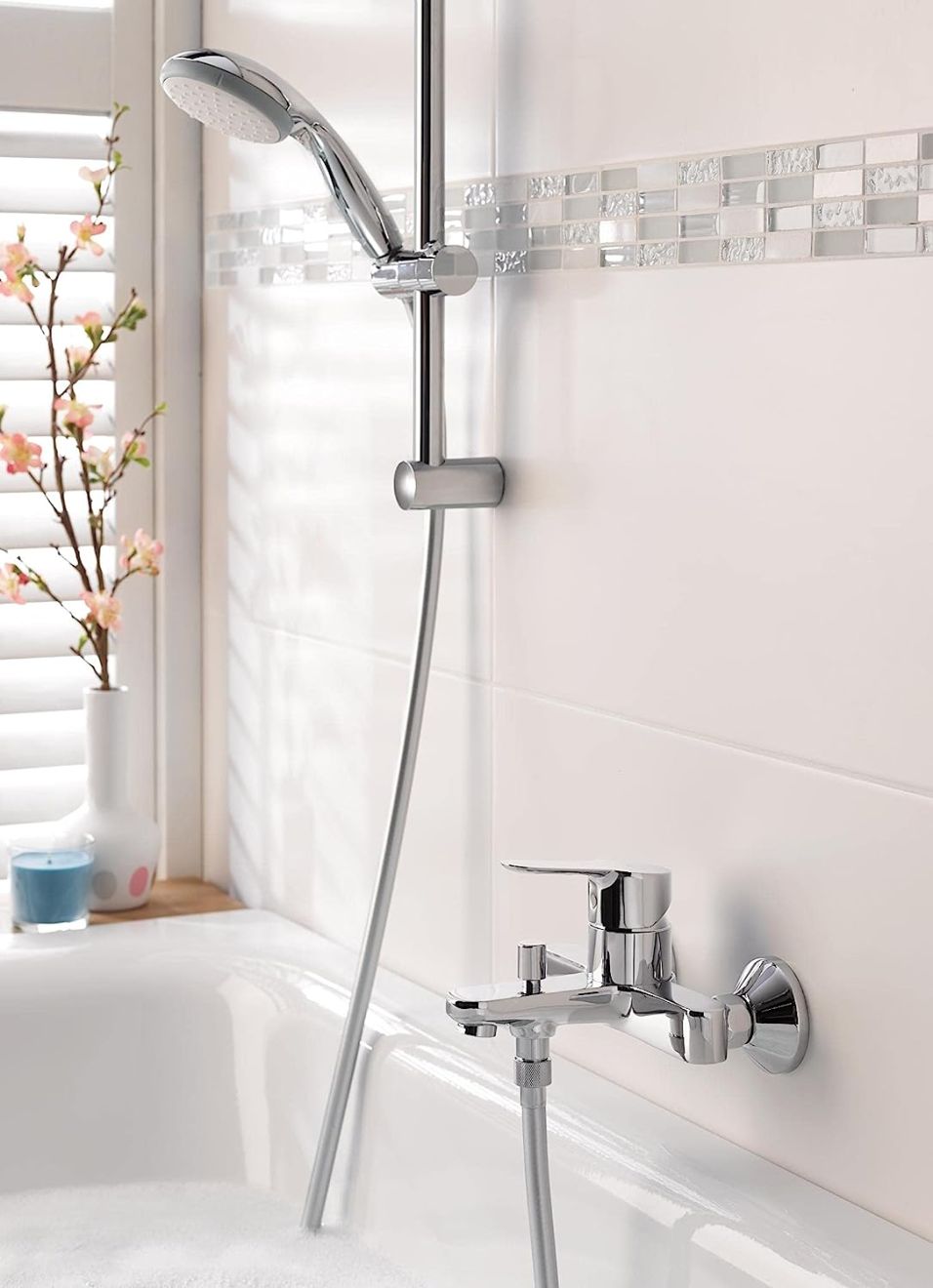 GROHE BAUEDGE SINGLE-LEVER BATH MIXER | CHROME 1/2 IN