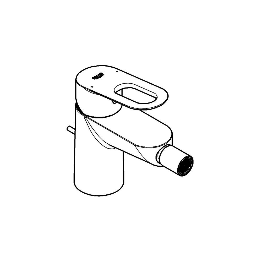 GROHE BAULOOP SINGLE-LEVER BIDET MIXER | CHROME 1/2 IN