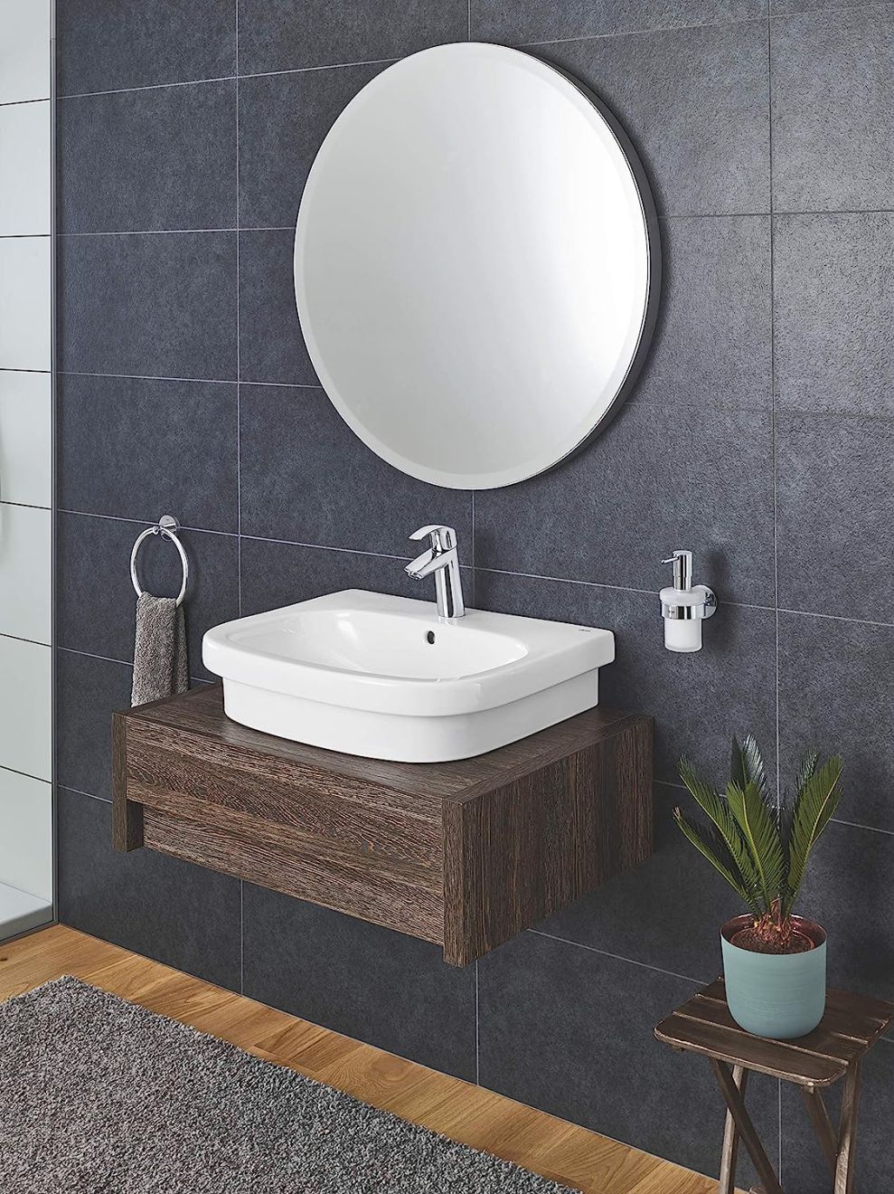 GROHE EUROSMART SINGLE-LEVER BASIN MIXER | CHROME M-SIZE 1/2 IN