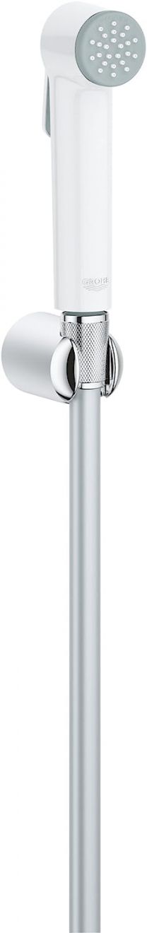 GROHE TEMPESTA-F TRIGGER SPRAY 30, SPRAY SET, 1 SPRAY |CHROME/WHITE, 1250MM SILVERFLEX LONGLIFE HOSE