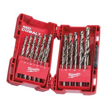 MILWAUKEE HSS GROUND COBALT DRILL BIT DIN 338 |25 PC SET