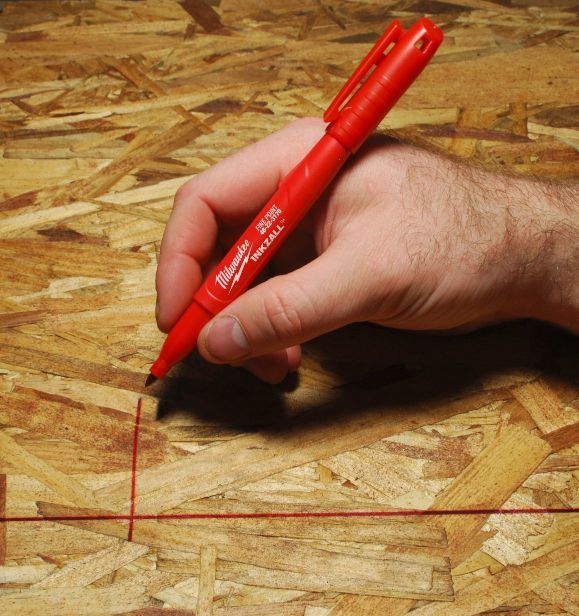 MILWAUKEE INKZALL FINE POINT MARKER RED