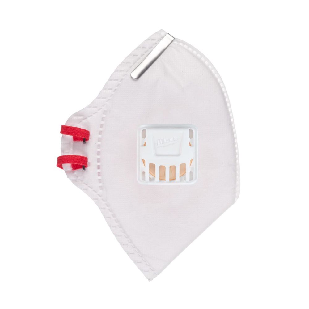 MILWAUKEE FFP2 FOLDABLE RESPIRATOR WITH VALVE - 15PC