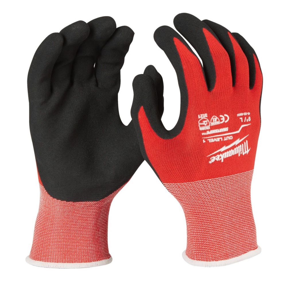 MILWAUKEE DIPPED GLOVES CUT LEVEL 1/A | LARGE | 9
