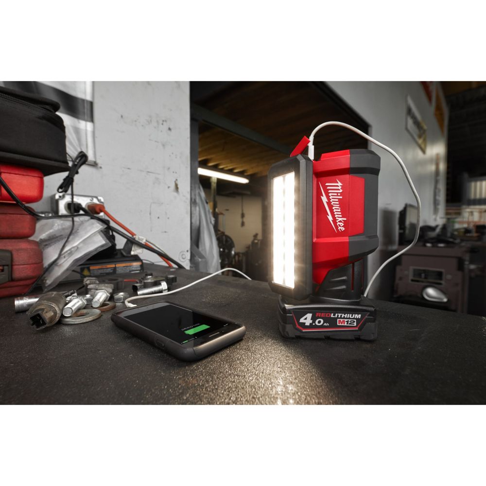 MILWAUKEE M12 PIVOT AREA LIGHT | M12PAL-0 | 700 LUMENS