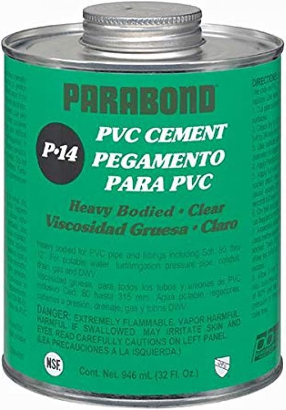 PVC SOLVENT CEMENT CLEAR P-14