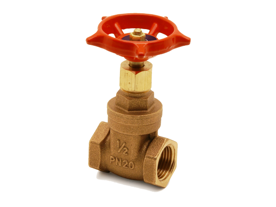 PEGLER BRONZE GATE VALVE PN20 10751PT RED HANDLE | 1 IN