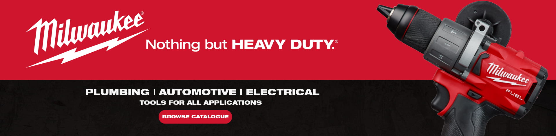 Milwaukee, plumbing, automotive, electrical. Tools for All application